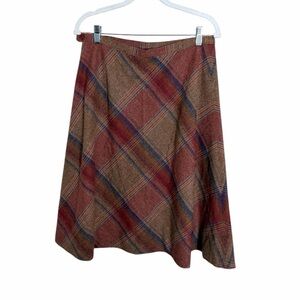 Vintage Pendleton 1950’s Plaid Wool Midi Skirt Size 16 (vintage sizing) 6/8 Flaw